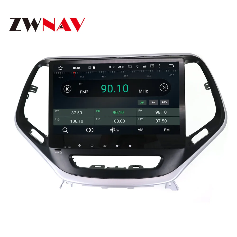 Sale Android 8.0 4+32G Car No DVD Player GPS navigation For JEEP Cherokee 2014 - 2018 headunit multimedia player tape recorder 2