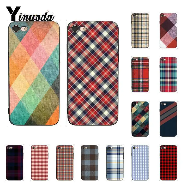 

Yinuoda fabric texture diagonal lines pattern Luxury PhoneCase for iPhone8 7 6 6S 6Plus X XS MAX 5 5S SE XR 10 11 11pro 11promax