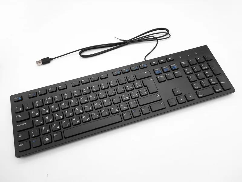 Fashion Russian Brand Wired USB keyboards for computer PC Laptop Russian Keyboard USB keyboard - Цвет: Черный