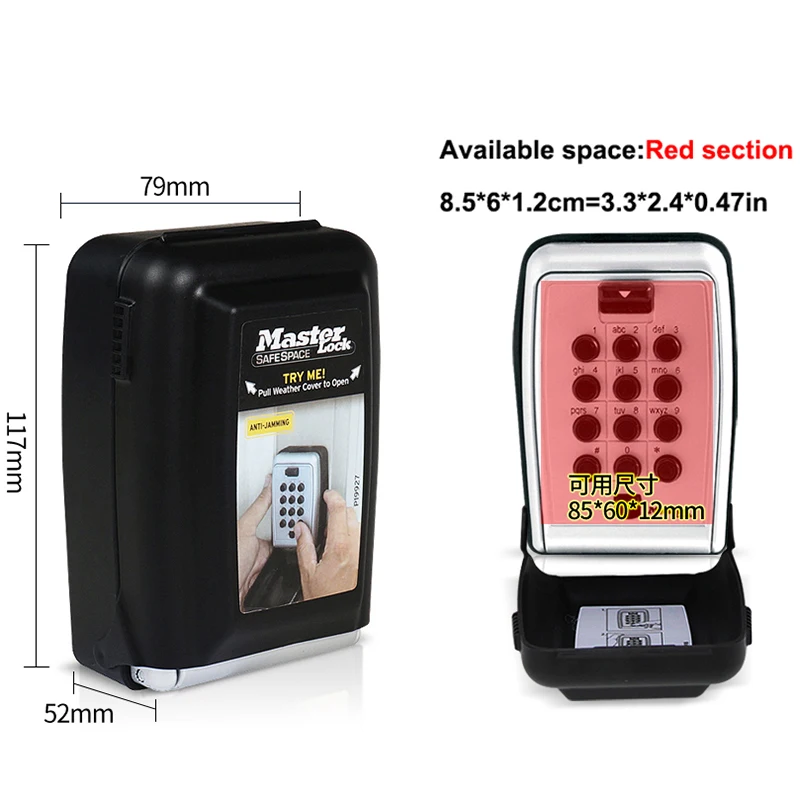 Goedkoop Master Lock Key Kluis Metalen Wachtwoord Locker Wall Mount Combinatie Code Toetsen Keepr Opbergdoos Voor Thuis Bedrijf Fabriek gebruik