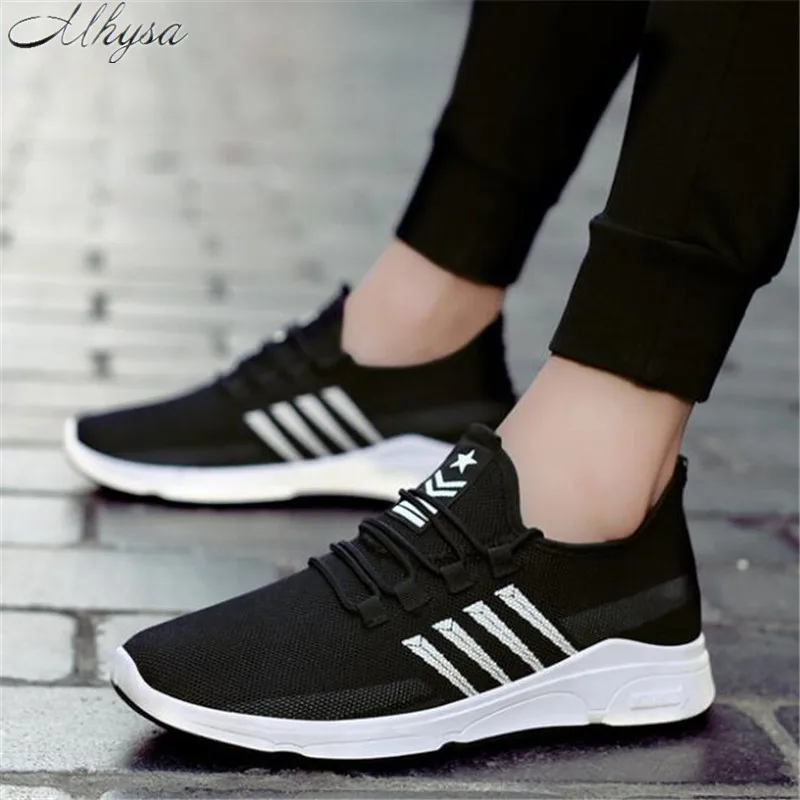 

Mhysa 2019 new lightweight spring autumn men's casual shoes breathable mesh soft and comfortable flat-bottomed sneakers L170