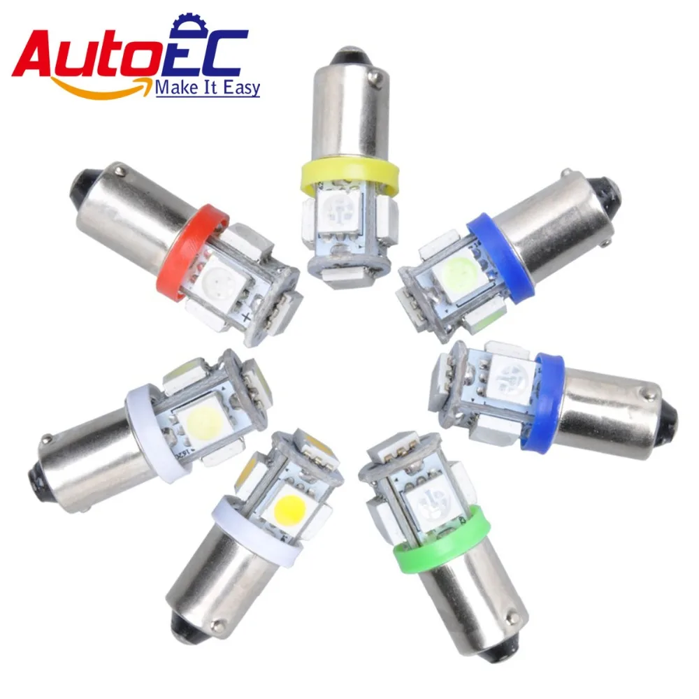 Лампа светодиодная 5 SMD H6W T11 T4W BA9S 5050 12 В сигнальная Поворотная лампа белый красный