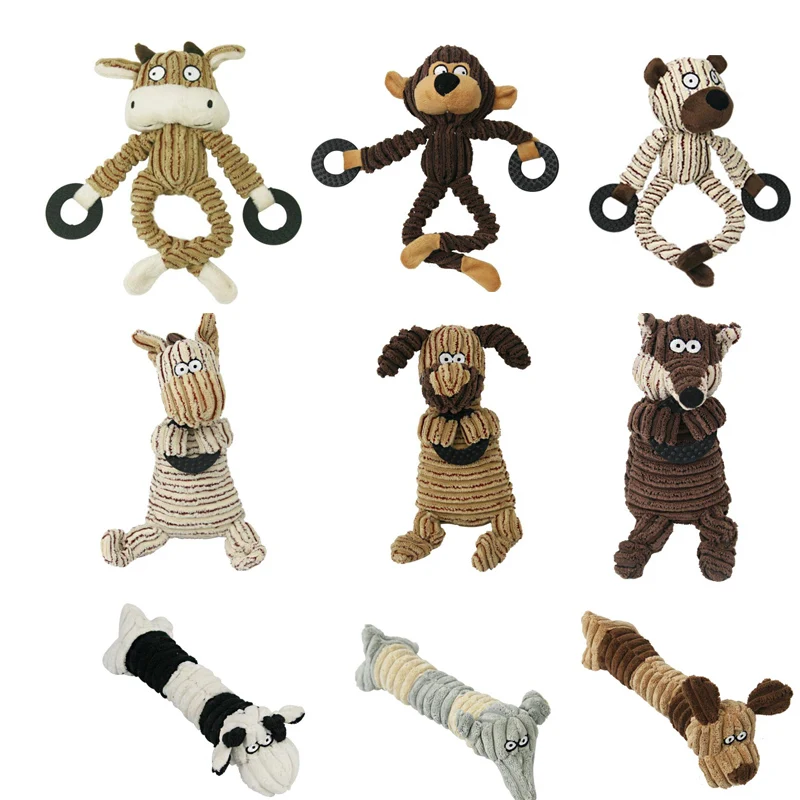 Pet Dog Plush Toy Squeaky Sound Toys Interactive Dog Toys Soft