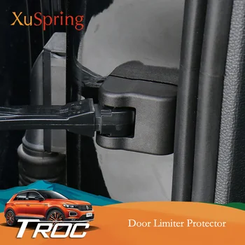

Car Door Stopper Limiter Protection Cover Trim Frame Garnish Accessories Styling For VW T-Roc Troc 2017 2018 2019