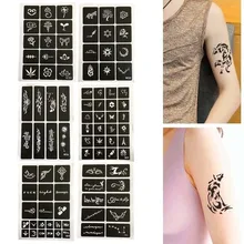 Хна тату шаблон вспышка временная татуировка вышивка шаблон тело живопись искусство хна Татуировка плесень лицевая живопись шаблон