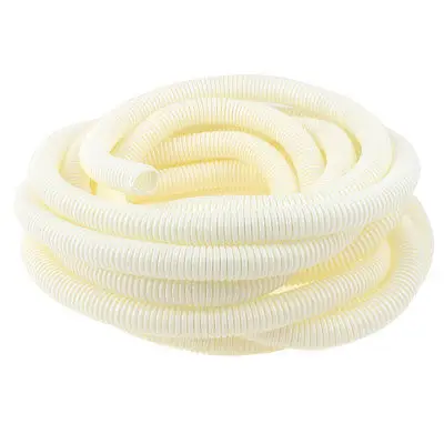 

Flexible Wire Cover Conduit Corrugated Tube Pipe Hose White 26.5Ft