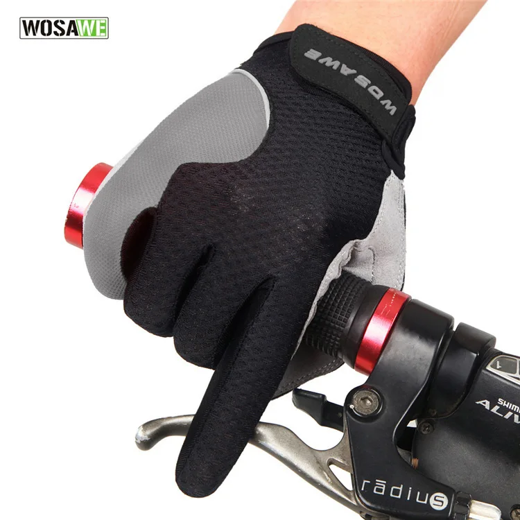 WOSAWE Spring And Autumn Touch Screen Bicycle Glove Non slip Cycling Glove Long Finger Riding