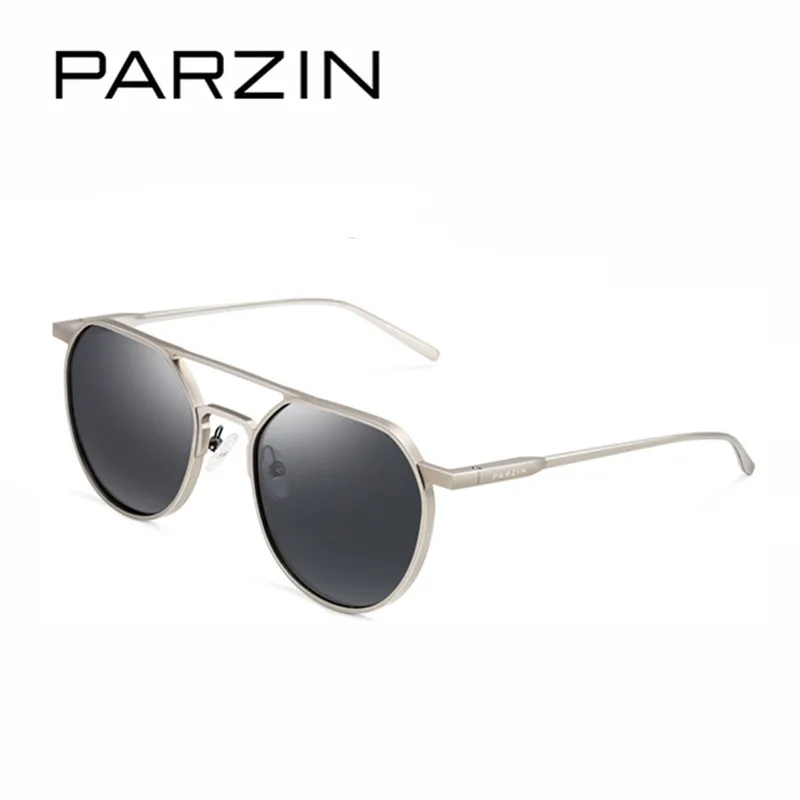 Parzin Fall black Coating Mit Für Designer Driving orange Rahmen Spiegel Purple silver Gläser 8168a Sonnenbrille Echt Pilot Polarisierte Legierung OFaqOr