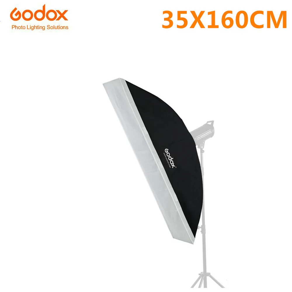 Godox 35cmx160cm/14x63 SB-BW35X160CM Bowens Mount Rectangular Portable Strobe Softbox Diffuser for Studio Flash Speedlite 