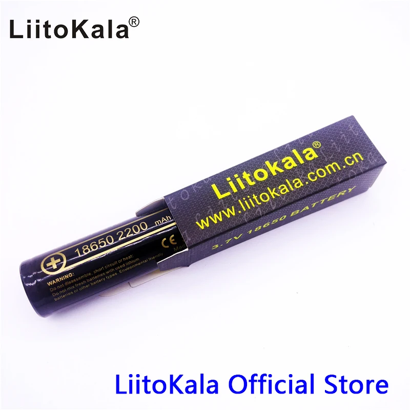 HK LiitoKala Lii-22A 3,7 V 18650 2200mAh 18650 батарея 3,7 V 2200mAh аккумуляторная батарея