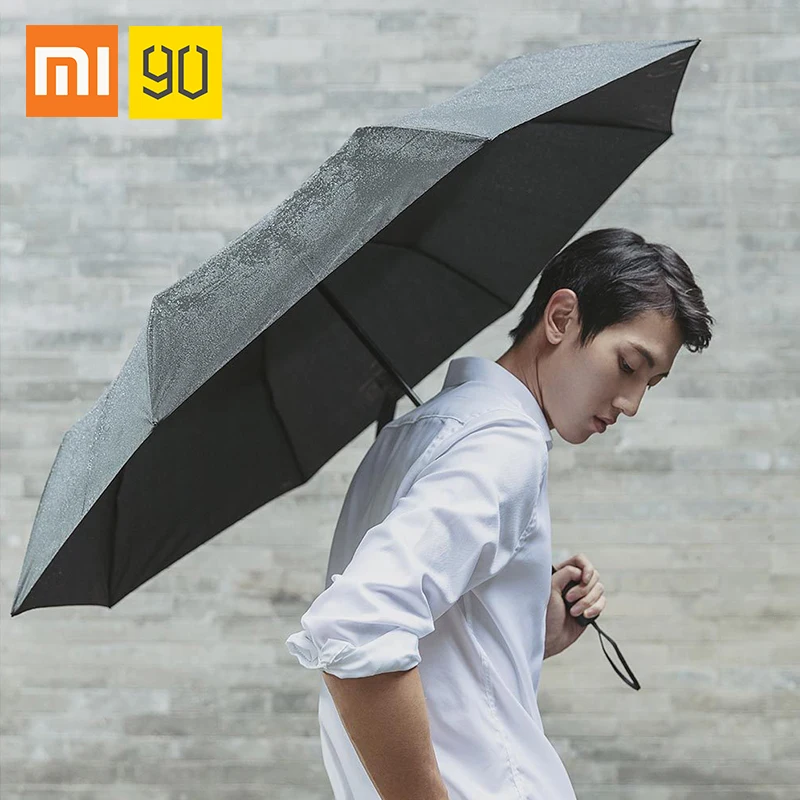 

xiaomi 90fun rainy umbrella for women men kids transparent 90 points minutes Windproof waterproof strong Umbrellas Mi