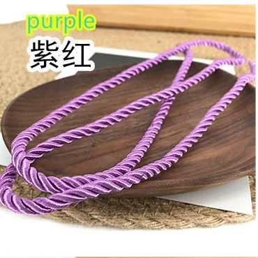 5 мм Ширина цветная Веревка безопасности в комплекте веревка 3 нити твист веревка нейлоновая веревка занавеска портативная веревка - Цвет: purple