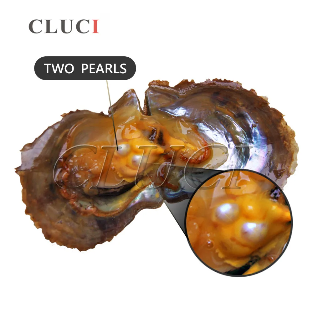 CLUCI 4 шт. 7-8 мм Akoya жемчуг в устрицах качество круглые Близнецы бусины для женщин натуральные цвета выращенных жемчужин Akoya Oysters
