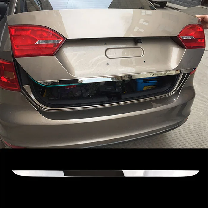 AX для Volkswagen Vw Jetta 2011- Седан литьевая задняя крышка с декоративным украшением хромированная отделка задней двери багажника