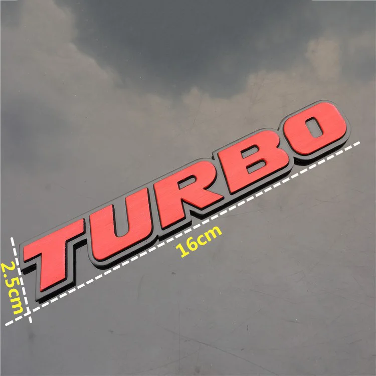 Эмблема Turbo, логотип, буквы, бар, хром, металл, цинк, автомобильный Стайлинг, переоборудование, крыло, багажник, 3D наклейка для Cruze Geely, BMW, Benz, Audi, VW