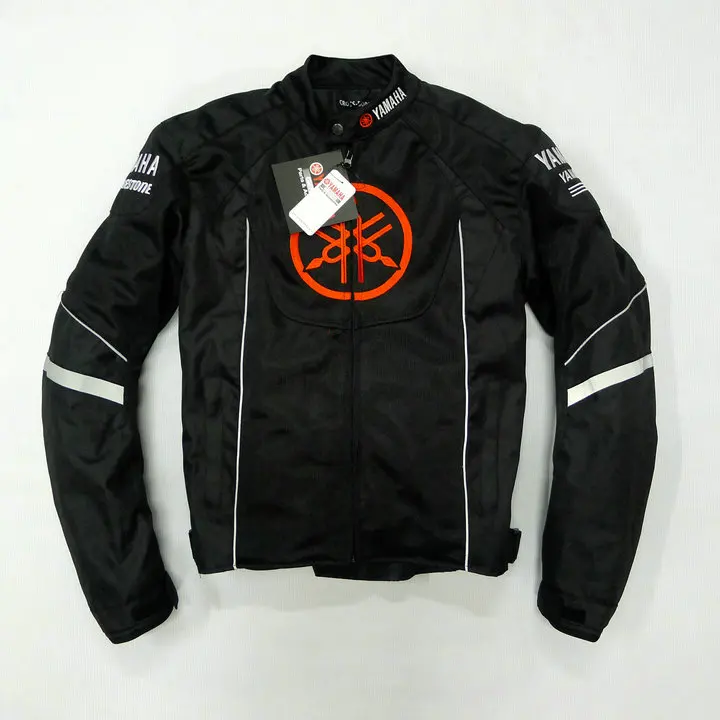 

Summer mesh Motorcycle jackets Moto Racing Windproof Jackets fit for Yamaha motor With 5pcs Protector Men Jacket Chaqueta Black