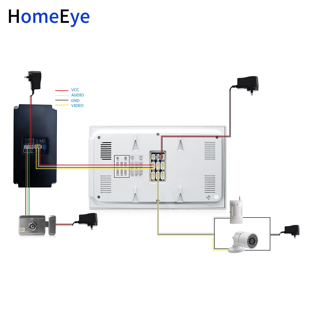 HomeEye 7 ''Видео дверной телефон видео звонок 1200TVL домашняя система контроля