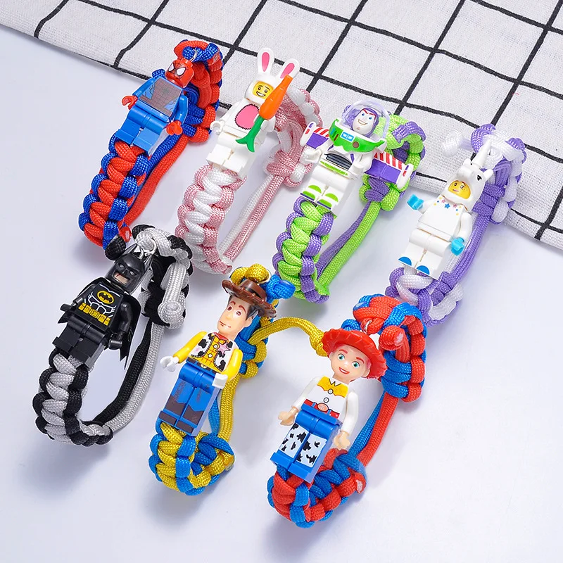 

Avengers 4 Super hero Figure Iron Man Batman Toy Story 4 Buzz Lightyear Bracelet Building Blocks Toys Action Figures Gift
