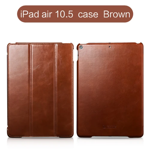 Чехол из натуральной воловьей кожи в стиле ретро для iPad Air 10,", Тонкий деловой складной чехол с подставкой для Apple iPad Air 3rd Gen - Цвет: Brown