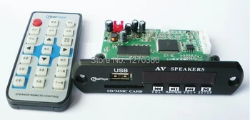 

Free Shipping!!! MP5 HD 969S player controllable AUX MP3 decoder board 5V or 12V voltage