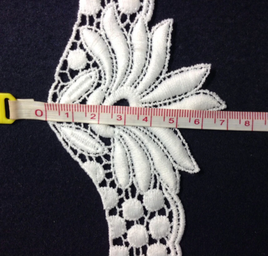 

7cm milk fibre embroidery lace trim,high quality Eco-friendly soft touch flower lace trimming,XERY-YD050531