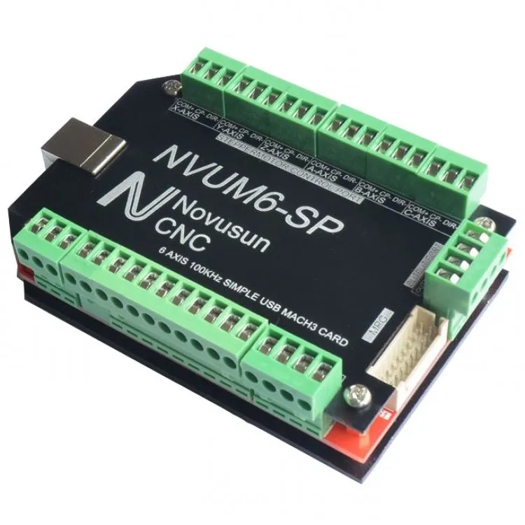 

NVUM6-SP USB MACH3 Interface Board Card 6-Axis CNC Controller 100KHz for Stepper Motor