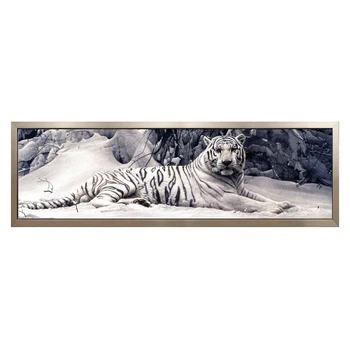 

5d diy diamond painting chinese cross stitch tiger picture mosaic kit diamond embroidery hobbies and crafts needlework 160*48cm