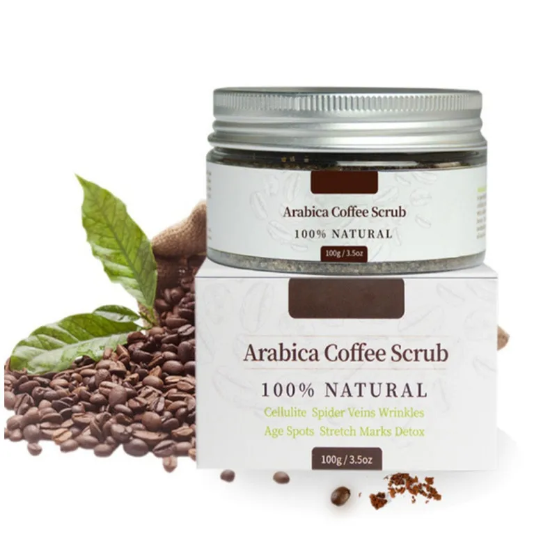 

MELAO 100% Natural 100g Organic Coffee Body Scrub Tightens, Tones, Reduces Cellulite