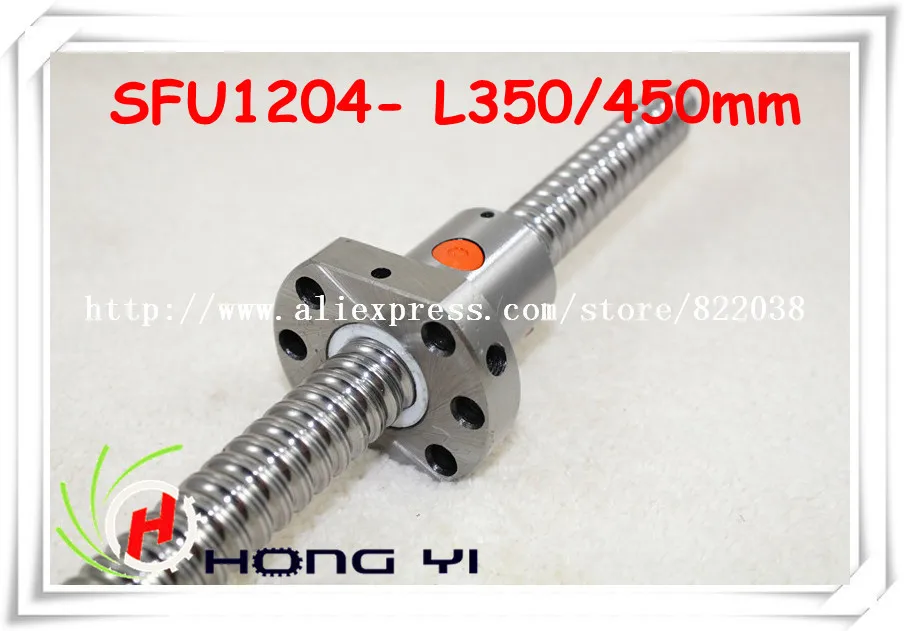 

Ballscrew SFU1204 L = 350/450mm+ 2pcs Ballscrew Ballnut for CNC and BK/BF10 standard processing