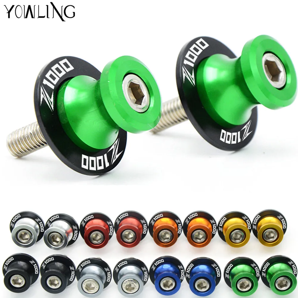 8MM 10MM Motorcycle moto Accessories CNC Swingarm Sliders Spools slider stand screw For Kawasaki Z 1000 Z1000 Z1000sx Z1000abs