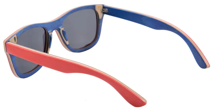 Опт деревянные солнцезащитные очки для женщин и мужчин Поляризованные очки для вождения настоящий скейтборд деревянный каркас солнцезащитные очки тени 17 цветов