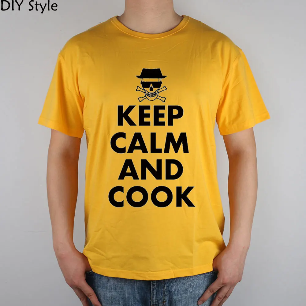 Breaking Bad Кук череп Keep Calm футболка хлопок лайкра лучших 10993 Модная брендовая Футболка Мужчины Новый высокого качества