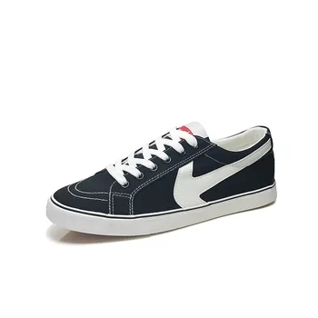 

OLOME 2019 new style Canvas Shoes Korean Version Men's Shoes Flat Casual Students
