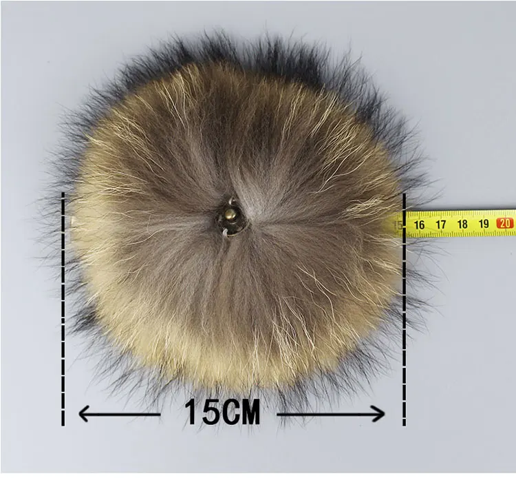 Помпон из натурального Лисьего меха для женщин, Меховые помпоны для шапки, шапки, большой помпон из натурального меха енота для шапки, зимние аксессуары