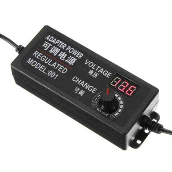 Регулируемый AC в DC 9 V-24 V 3A 72W Универсальный Регулируемый адаптер питания дисплей экран переключения питания зарядное устройство Adatper