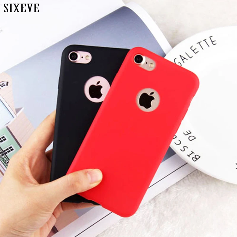 

SIXEVE Silicone Case for iPhone 5S 5 SE iPhone 6S 6 s iPhone 8 7 X 10 XR XS Max 6Plus 6SPlus 7Plus 8Plus Cell Phone Cover Casing