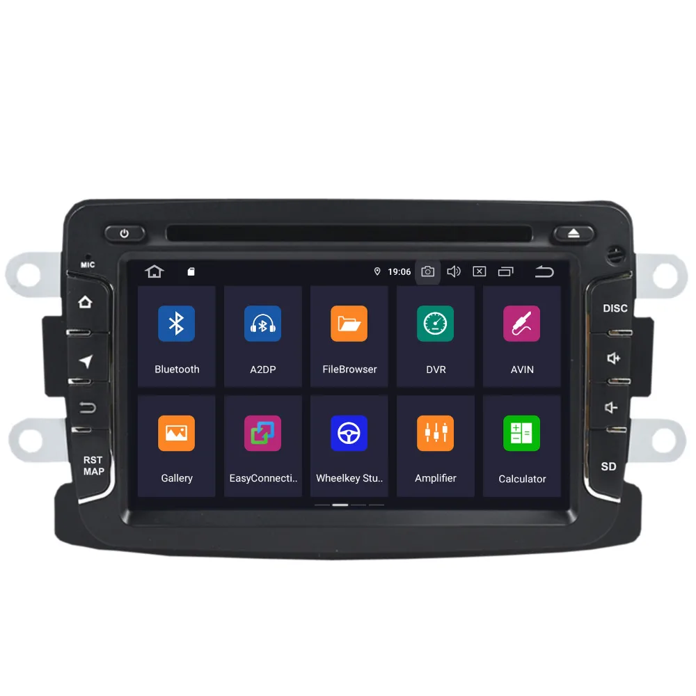 COIKA Android 9 0 четырехъядерный автомобильный мультимедийный плеер для Renault Duster Logan Lada