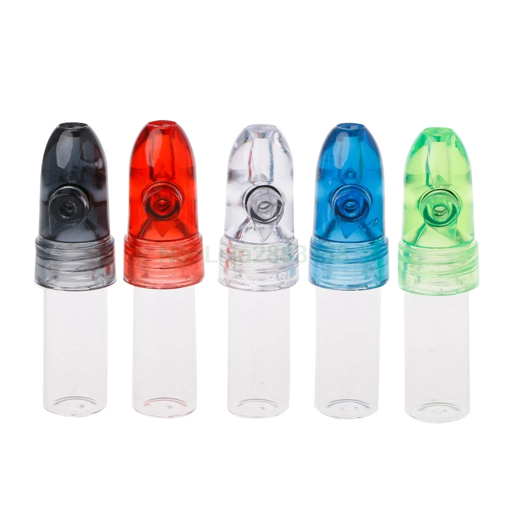 

Useful Snuff Bullet Box Dispenser Snuffer Glass Bottle Snuff Sniff 2018 New