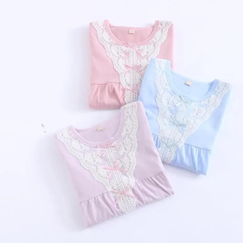 

100% cotton Little Girls Nightgowns Child Nightgown 8104