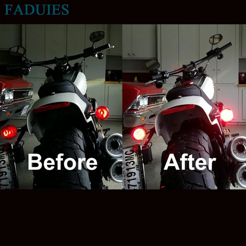 FADUIES " красный задний светодиодный указатель поворота для мотоцикла задний 1156 указателей поворота