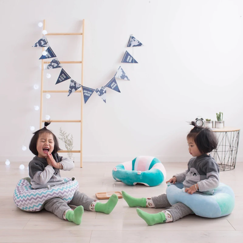 Baby Plush Soft Sofa Toy Play Mat Support Seat Infant Cotton Safety Travel Car Pillow Kid Stuffed Cushion For BirthdayXmas Gift  (4)