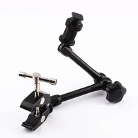 11" Adjustable Friction Articulating Magic Arm + Super Clamp clip 2in1 For DSLR LCD Monitor LED Video Light Camera Accessories - Image 3