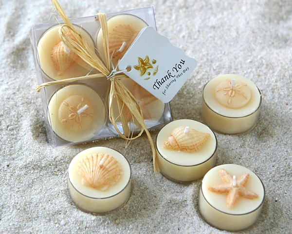 

wedding party decoration favors - wedding candle Seaside Tea Light Candle party gift for guests 17sets/lot