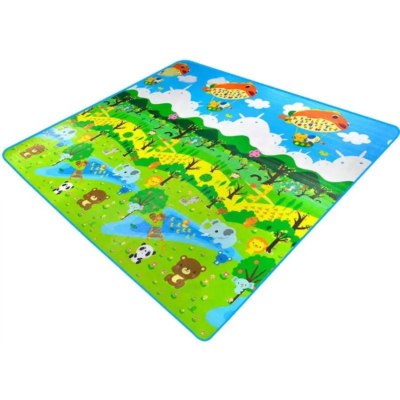 2*1.8 M Double-sided Baby Crawling Mat Forest Botanical Style Climbing Non-slip Anti-fall Learning Walking | Игрушки и хобби