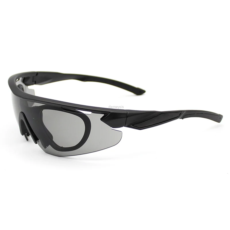 Поляризационные армейские очки с 3 линзами, комплект, мужские военные солнцезащитные очки, страйкбол, военная игра, тактические походные очки