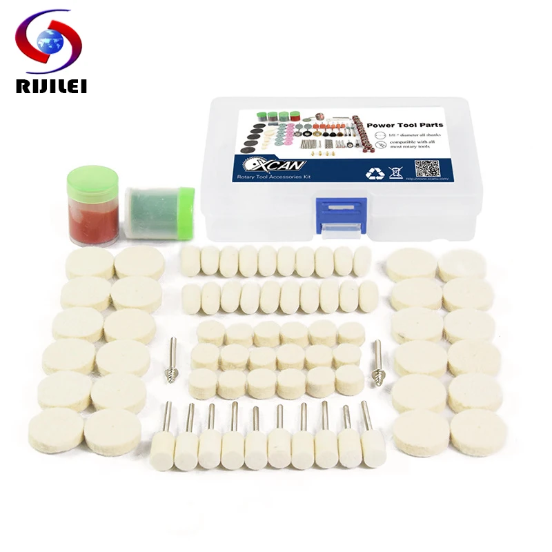 

RIJILEI 76PCS BIT SET SUIT MINI DRILL ROTARY TOOL & FIT DREMEL Grinding, Carving, Polishing tool sets, Wool Grinder head