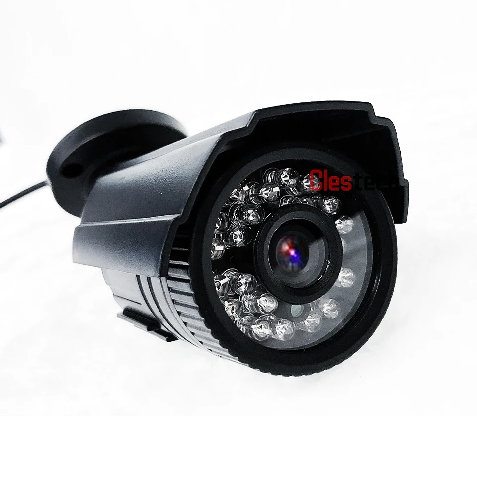 Мини HD Cctv Камера CMOS 1200TVL в/Открытый водонепроницаемый IP66 ИК ночного видения аналоговый цвет домашний мониторинг безопасности есть кронштейн