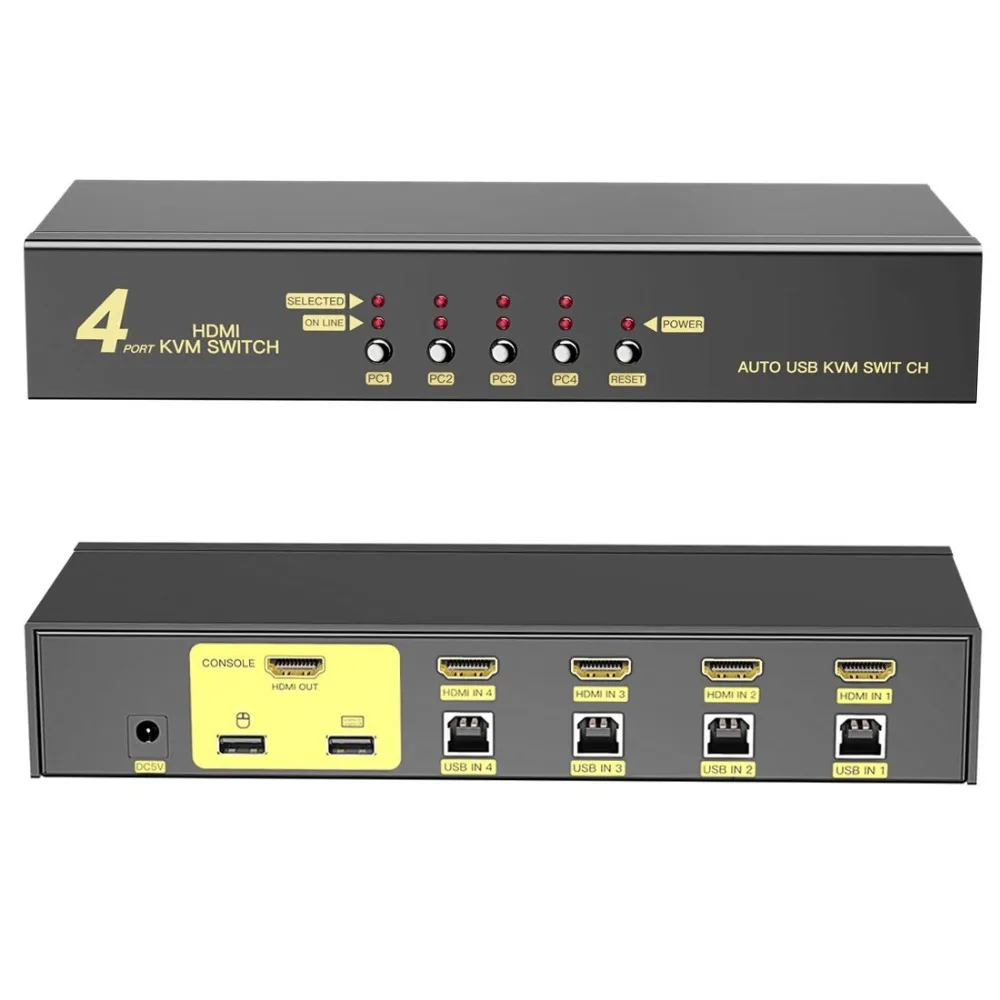 4 ports HDMI KVM switch 2