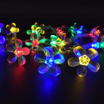 

Battery Operated Cherry Flowers LED String Lights 5M 50LEDS for All Festivals Holidays Decoration Lighting Lamps Lights Luces