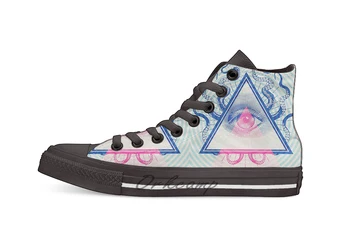 

Illuminati Pop Novelty Design Casual Canvas Shoes Custom shoes Drop Shipping